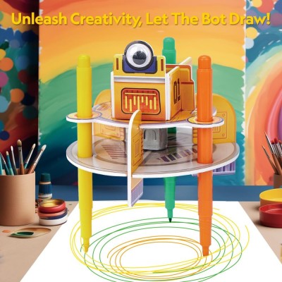 Cubic Fun - Puzzle 3D robot desenator 13 piese foto