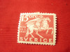 Timbru Suedia 1936 - 300 Ani Suedia , val.15 ore sarniera, Nestampilat