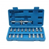 Trusa chei busoane baie ulei cu profil patrat, hex 18 piese Breckner Germany