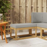 vidaXL Bancă de exterior Alb 80 x 43 x 45 cm Lemn Solid de Acacia 901669