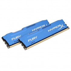 Memorie HyperX Fury 8GB DDR3 1866 MHz CL10 Dual Channel Kit Albastru foto