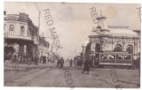 4523 - CHISINAU, Market, Tramway, Moldova - old postcard, real PHOTO - used 1930, Circulata, Printata