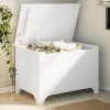 Cutie depozitare capac &quot;RANA&quot;, alb, 80x49x54 cm, lemn masiv pin