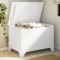 vidaXL Cutie depozitare capac &quot;RANA&quot;, alb, 80x49x54 cm, lemn masiv pin 4002338
