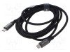 Cablu USB 2.0 USB C VENTION 2m negru nichelat