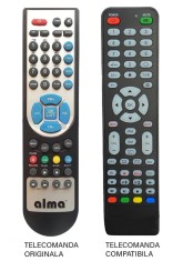 Telecomanda receiver Alma HD S-2000/ HD S-2100/ HD S-2200 compatibil cu originalul (480)