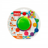 Plastilina colorata, Crafy, Verde, 20 g