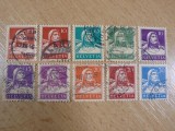 Lot 12 Timbre Vechi Elvetia Clasica - Bust Wilhelm Tell 1914-1933, Nuante -A94, Stampilat