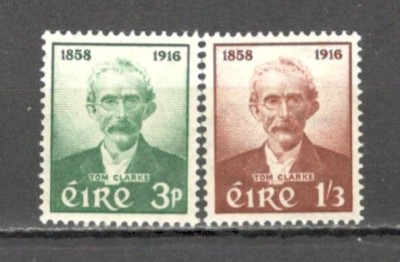 Irlanda.1958 100 ani nastere Th.J.Clarke-luptator ptr. libertate SI.8 foto