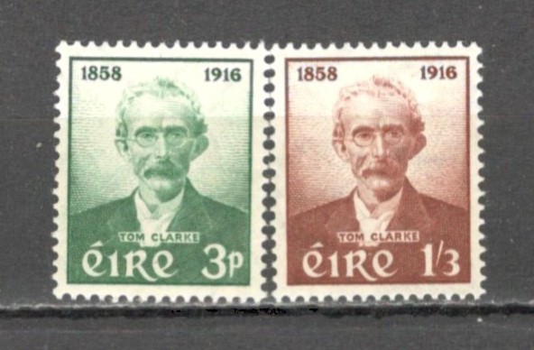 Irlanda.1958 100 ani nastere Th.J.Clarke-luptator ptr. libertate SI.8
