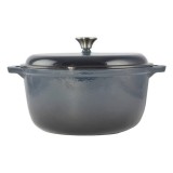 Oala Fonta Emailata Perfect Home, 7L, cu Capac, Maner Inox, 30cm, Gatit Universal: Aragaz, Electric, Gaz, Cuptor