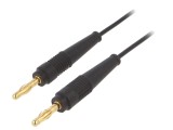 Cablu de măsurare neizolat 60VDC 30VAC 19A 1,5m negru