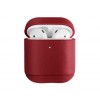 Husa AirPods 1/2 Uniq Terra Rosie din Piele