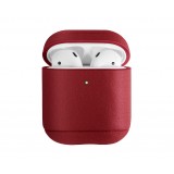 Husa piele pentru Apple Airpods 1 / 2 Uniq Terra, Rosie