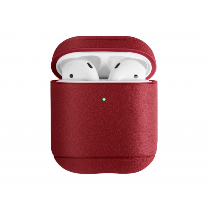 Husa piele pentru Apple Airpods 1 / 2 Uniq Terra, Rosie