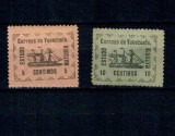 Venezuela 1903 - Emisiune locala Maturin, Mi34-35 nestampilate, cu sarniere