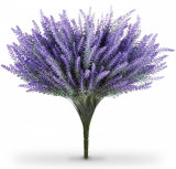 Cumpara ieftin 4 Crengi De Lavanda Artificiala Din Matase Pentru Decor, Lungime 40 cm