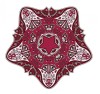 Sticker decorativ Mandala, Roz, 50 cm , 1061STK, natura si peisaje