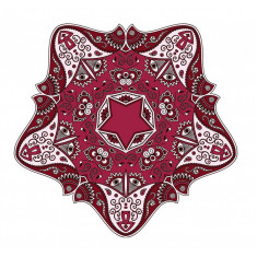 Sticker decorativ Mandala, Roz, 50 cm , 1061STK