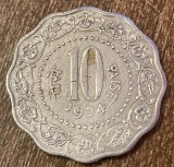C50 - Moneda foarte veche - India - 10 paise - 1974