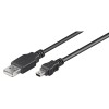Cablu USB la Mini USB Goobay, 1.5m, Transfer Date, Incarcare