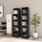 vidaXL Dulapuri CD-uri, 2 buc., negru, 21 x 16 x 93,5 cm, PAL 802697