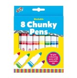 Cumpara ieftin Set carioci lavabile in 8 culori