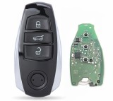 Cheie auto completa Techstar pentru VW Touareg, cu 3 butoane, programabila 434 MHz, cip 4A, echivalent OE 7P6959754