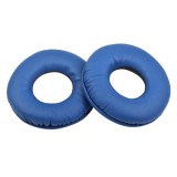 Set 2 bureti TXE pentru casti Sony MDR-V150, V200, V250, V300, V400, ZX110, ZX300, ZX310, Albastru, Spuma cu memorie, Piele ecologica