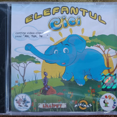 CD sigilat cu muzica pentru copii de gradinita - Elefantul Cici