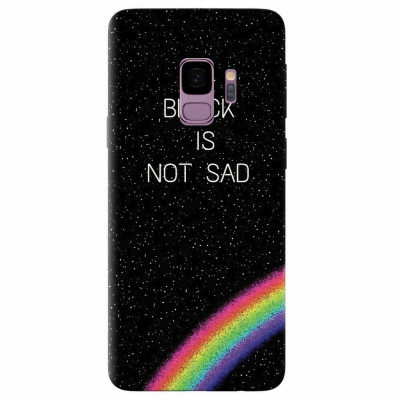 Husa silicon pentru Samsung S9, Black Is Not Sad foto