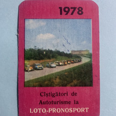 Calendar 1978 loto pronosport