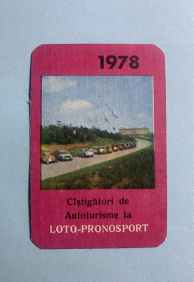 Calendar 1978 loto pronosport foto