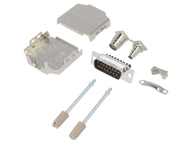 Conector D-Sub 15 Pin cu Terminal pe Cablu și Șurub