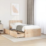 VidaXL Cadru de pat fără saltea, 75x190 cm, lemn masiv de pin 846807
