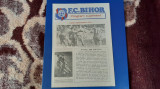 Program - supliment FC Bihor noi. 1982
