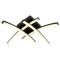 Candelabru led 24W, 3000K, negru
