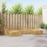 vidaXL Seturi de canapele 6 pcs Alb Lemn Solid de Acacia 3390914