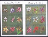 DB1 Flora Orhidee 1998 Grenada Grenadines 2 x MS MNH, Nestampilat
