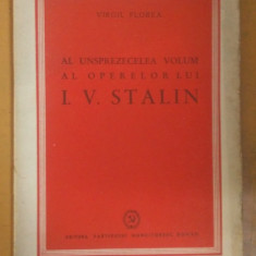 Virgil Florea Al Unsprezecelea Volum al Operelor lui I. V. Stalin, Buc. 1951 041