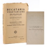 Ecaterina Dr. S. Comșa, Bucătăria vegetariană, 1928, cu semnăturile autoarelor