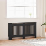 Mască Calorifer Neagră 152 cm vidaXL MDF Design Modern Acoperire Decorativă