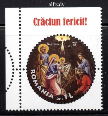 ROMANIA 2015, Craciun, MNH, 2082 foto