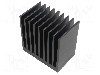 Radiator extrudat, aluminiu, 50mm x 80mm, neagra, FISCHER ELEKTRONIK - SK 655 50 SA