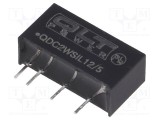 Convertor DC/DC QLT POWER 2W 10,8-13,2V la 5V DC SIL