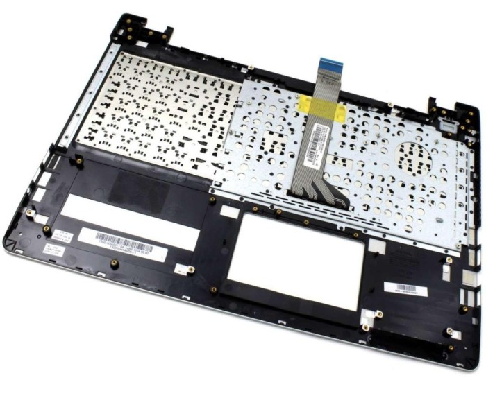 Tastatura Asus Neagra 0KN0-N31US13 cu Palmrest argintiu, 0KNB0-6127US00 cu Palmrest argintiu, 13N0-N3A0311 cu