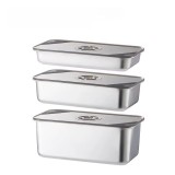 Tava gastronorm din inox cu capac, 3,8 l