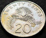 Moneda exotica 20 CENTI - SINGAPORE, anul 1997 *cod 213