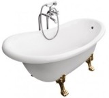 Cada Retro Free-Standing Otylia 160X77Cm Cu Picioare Bronz Incluse / Otl16077Wbr