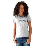 Tricou dama alb - I understand - M